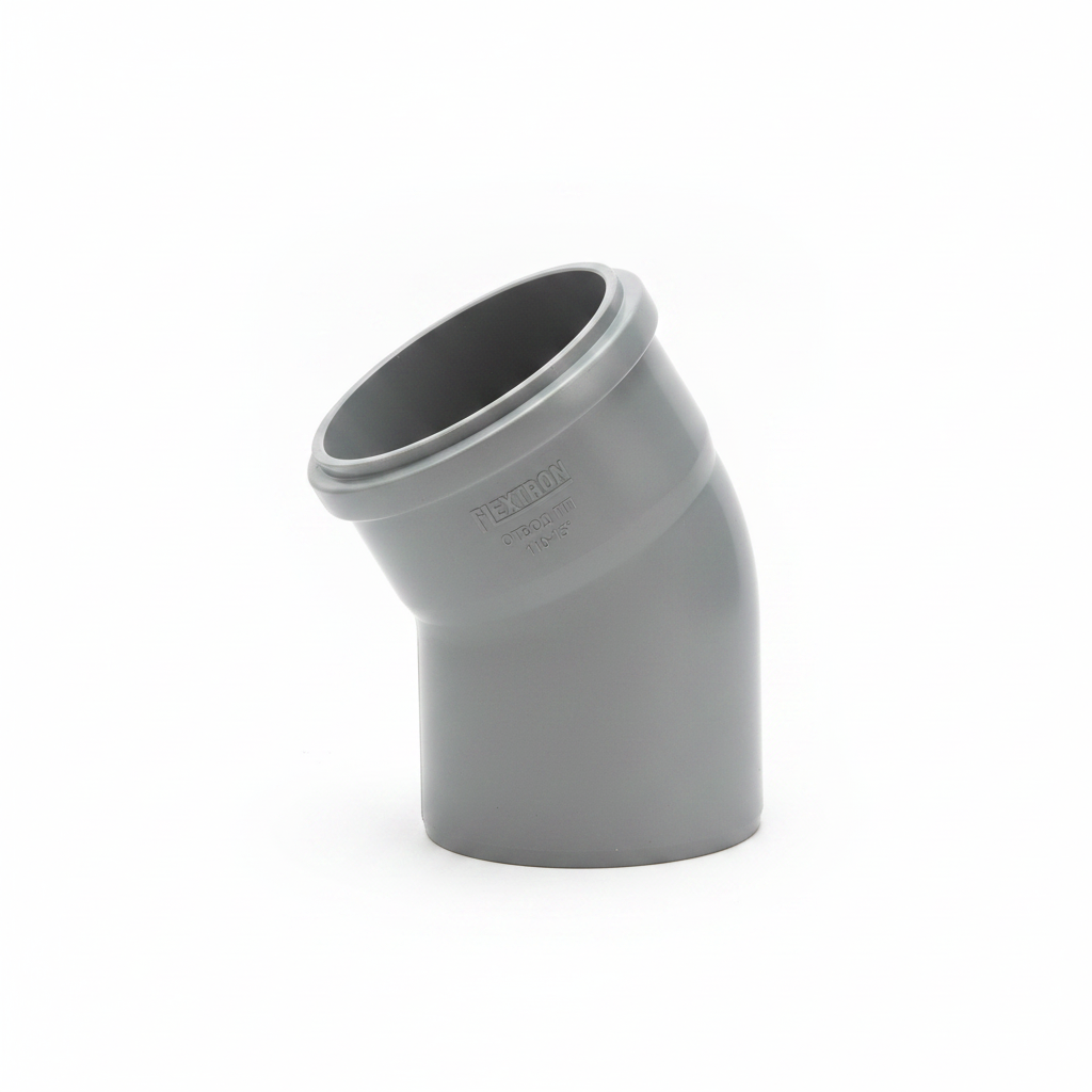 15 degree elbow white background