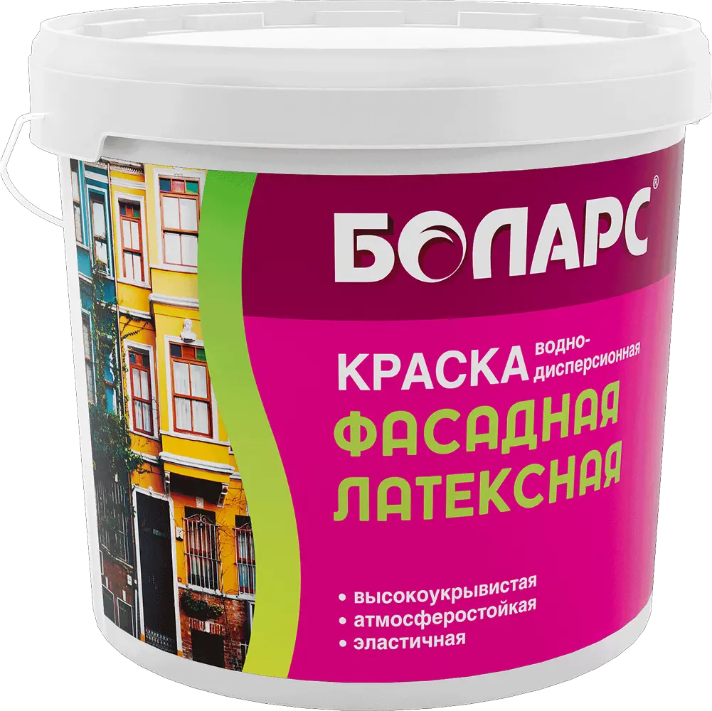 БОЛАРС Краска Фасадная Латексная Водно-Дисперсионная