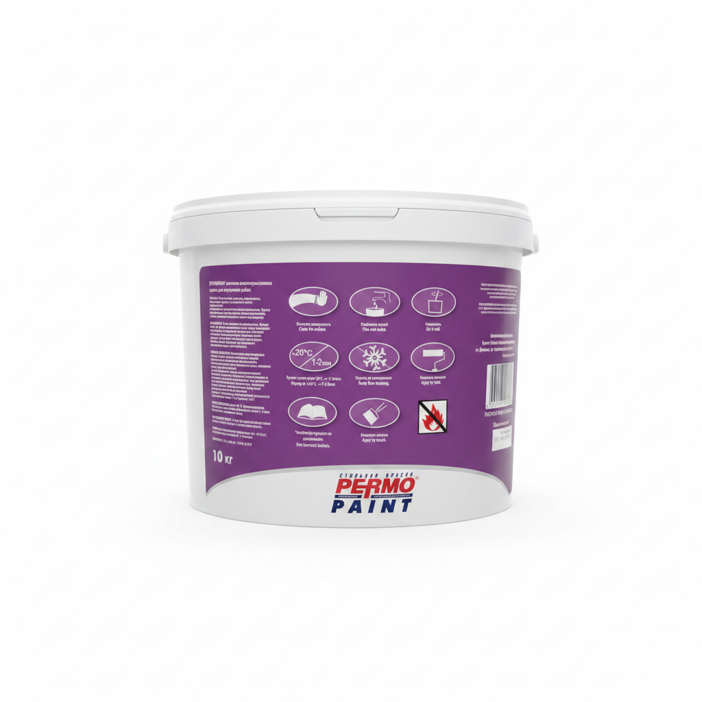 PERMO PAINT оборотная сторона на белом фоне